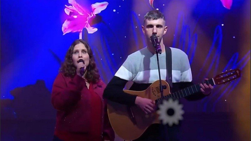 Flor y Lucas emocionaron con su arte y su historia.