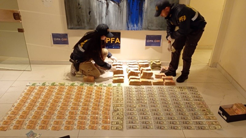 Uno de los allanamientos fue en un edificio de Córdoba al 1300