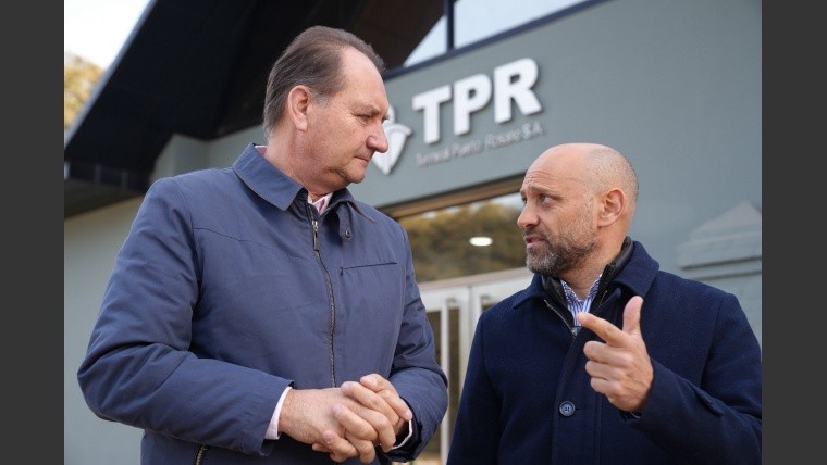 Los ministros de Desarrollo Productivo, Gustavo Puccini, junto con su par de Córdoba, Pedro Dellarossa, avanzan en las conversaciones para sacar la producción mediterránea por Santa Fe.