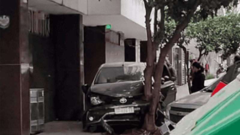 Así quedó el vehículo siniestrado.