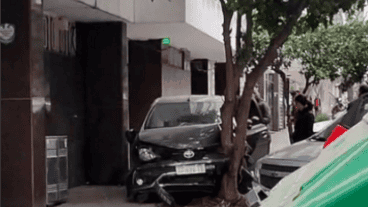 Así quedó el vehículo siniestrado.