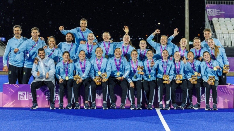 Las Leoncitas festejan.