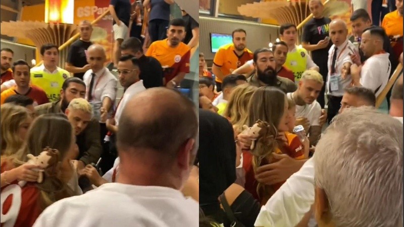 El momento confuso de Mauro Icardi y la China Suárez.