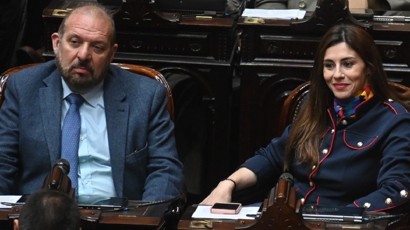 Carlos D’Alessandro y Marcela Pagano, dos de los cuatro integrantes del nuevo bloque de diputados llamado Coherencia.