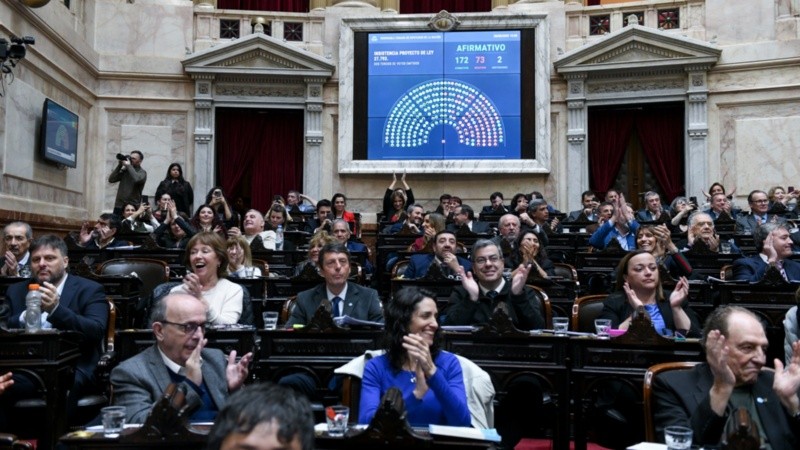 La votación sobre el veto a ley de Emergencia en Discapacidad.