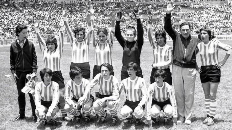 El plantel de la selección argentina en México 1971.
