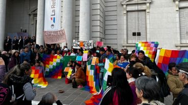 Los pueblos originarios presentaron sus demandas como "Comunidad Preexistente Autoconvocada".