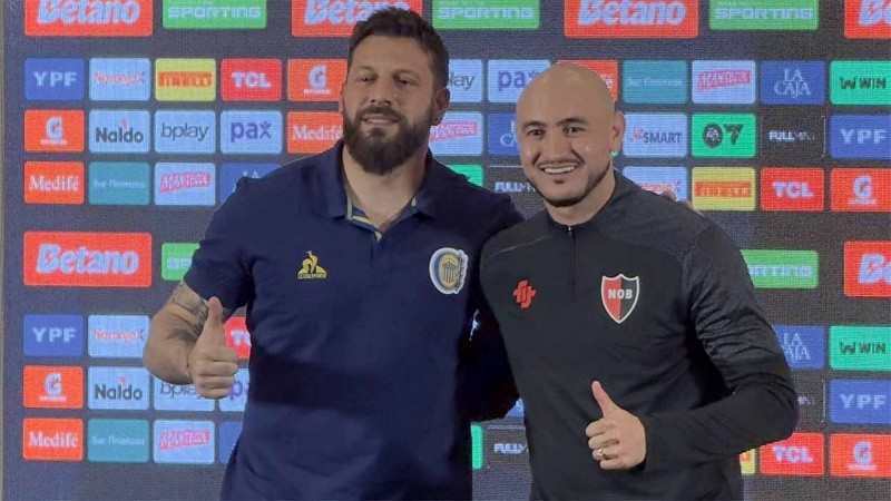 Broun y González, en la previa del clásico.