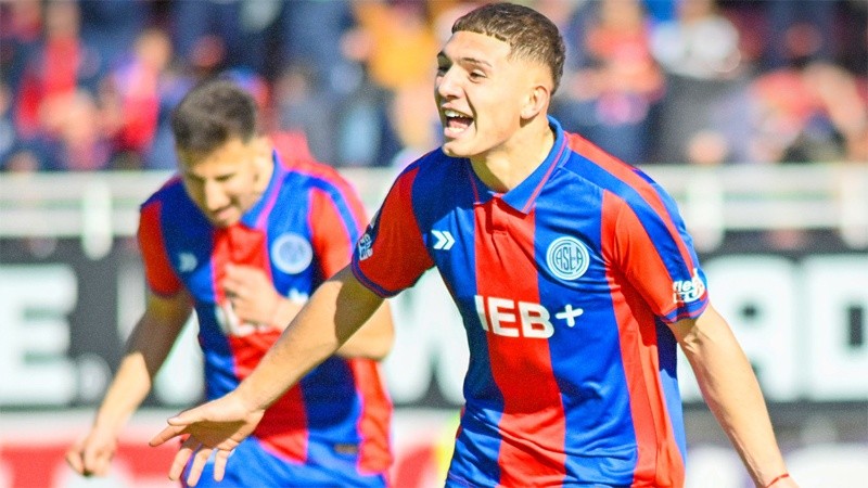 El pibe Salinardi marcó su primer gol en Primera División.