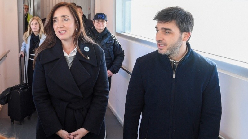 Victoria Villarruel viajó a Chubut y estuvo acompañada por el gobernador Ignacio Torres.