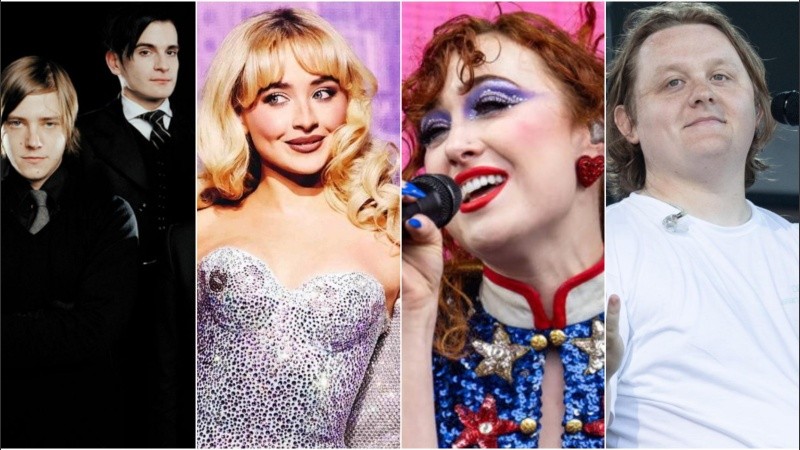 Interpol, Sabrina Carpenter, Chappell Roan y Lewis Capaldi.