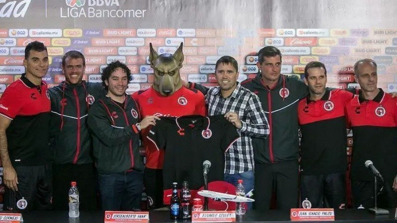 Facciuto integró el cuerpo técnico de Coudet en México.&nbsp;