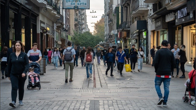 Peatonal Córdoba de Rosario.