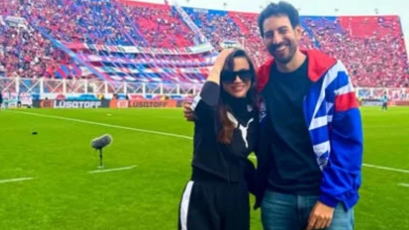 La pareja asistió al clásico