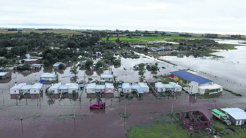 Imágenes aéreas de la zona afectada.