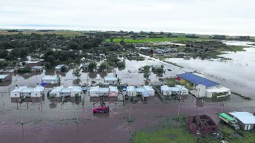 Imágenes aéreas de la zona afectada.
