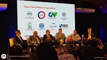 El equipo económico de la provincia, en pleno. Este lunes en el Business Forum