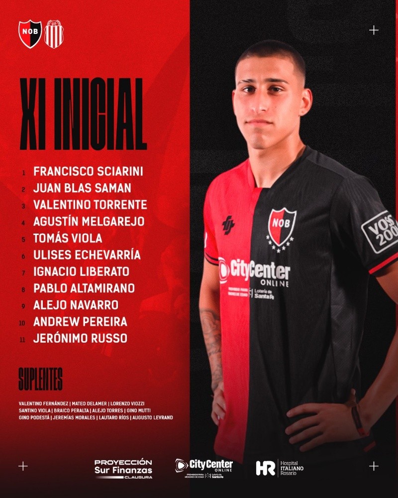  Los últimos once que puso en cacha Bernardi.