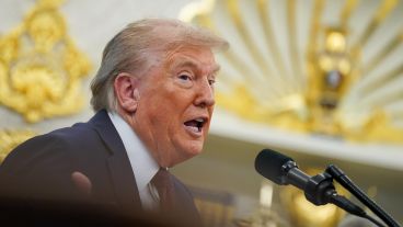 Donald Trump habló este martes desde la Casa Blanca, en Washington.