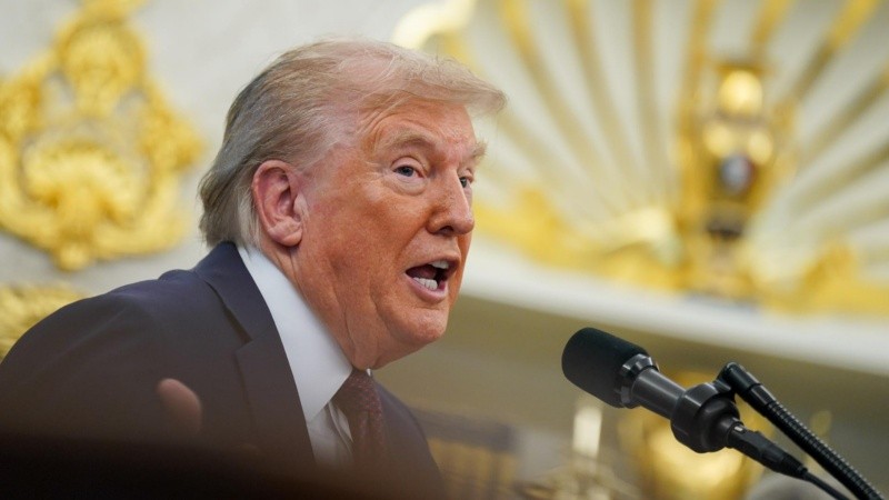 Donald Trump habló este martes desde la Casa Blanca, en Washington.