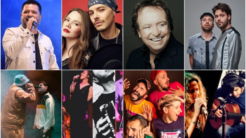 Rock, tango, pop, fusión y más suenan en Rosario de jueves a domingo.