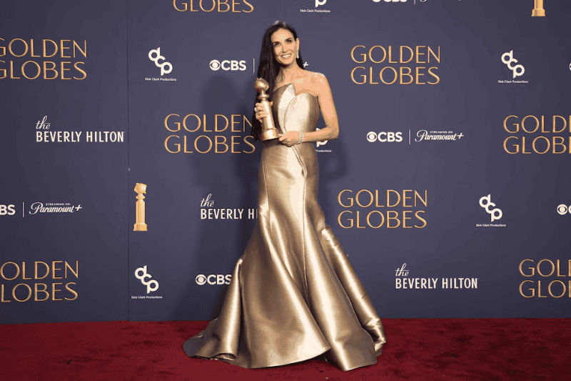 &nbsp;Demi Moore, Globos de Oro 2025.