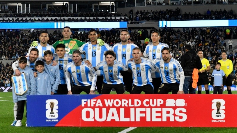 La formación argentina que inició el partido ante Venezuela
