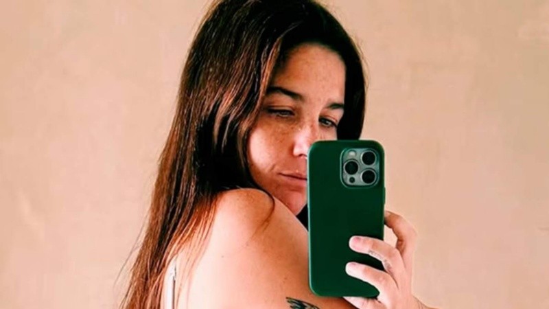 La actriz subió una foto mostrando las doce semanas de gestación.