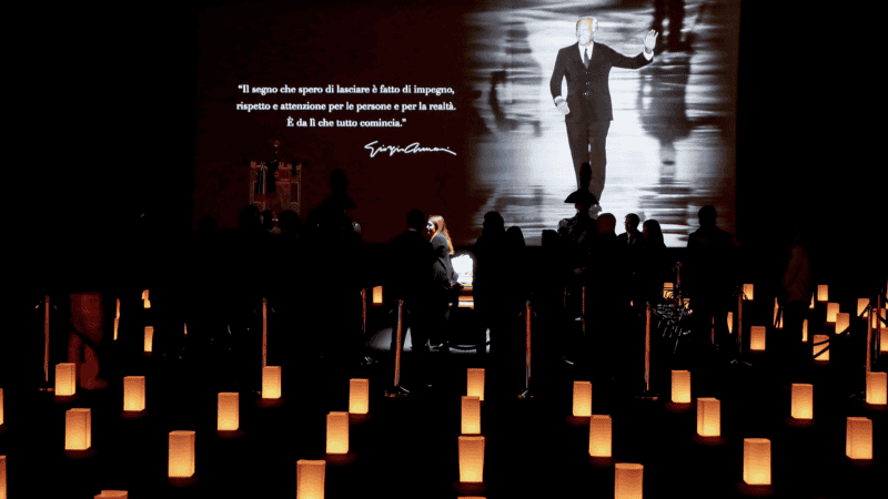 El funeral de Giorgio Armani. Foto: EFE