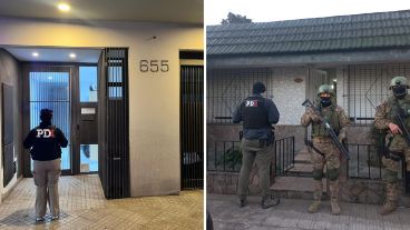 Allanamientos en tres domicilios a raíz del hallazgo de armas en un transporte escolar.