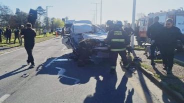 El siniestro vial en inmediaciones de Santo Tomé.