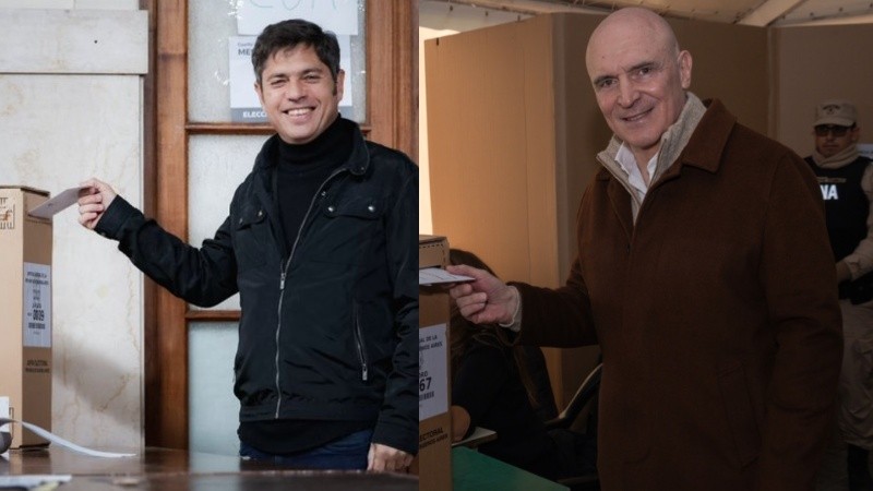 El gobernador Axel Kicilof y el diputado nacional José Luis Espert.