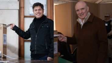 El gobernador Axel Kicilof y el diputado nacional José Luis Espert.