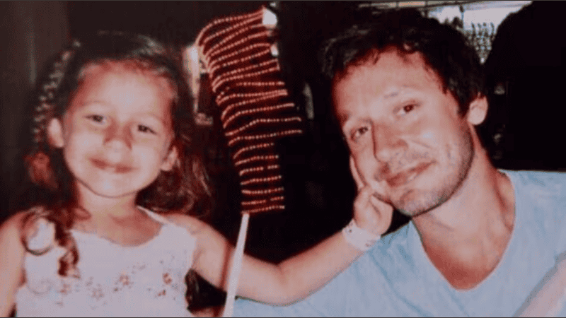 Benjamín Vicuña y su hija Blanca.