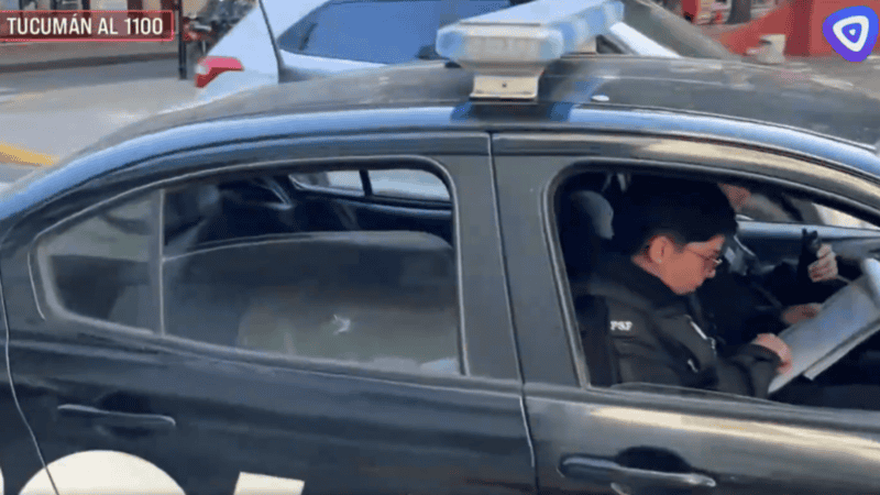 Una de las detenciones de Milagros, ocurrida en junio tras una salidera.