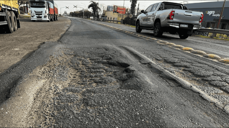 El intendente de Pueblo Esther advirtió sobre el estado crítico de la red vial nacional en Santa Fe.