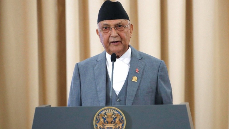 El ahora ex primer ministro de Nepal, K.P. Sharma Oli. (EFE)