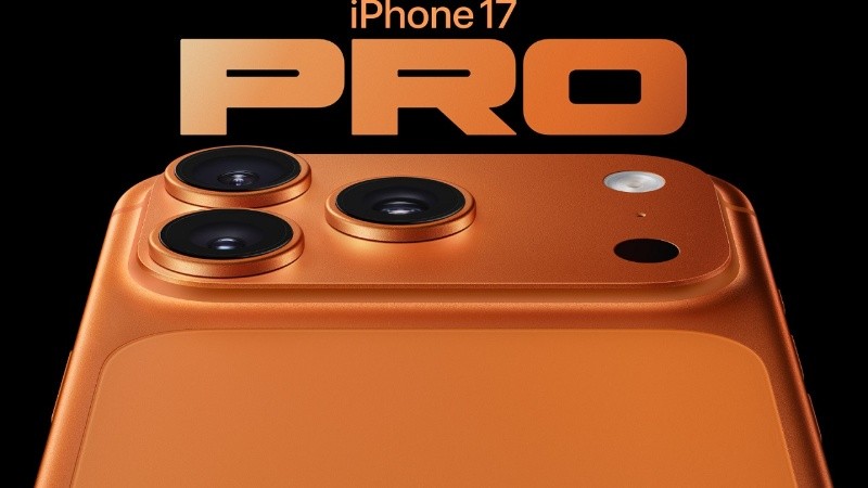 Los iPhone 17 Pro y Pro Max tienen un color anaranjado.