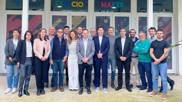 Federico Siri, al frente de su nueva cúpula directiva.