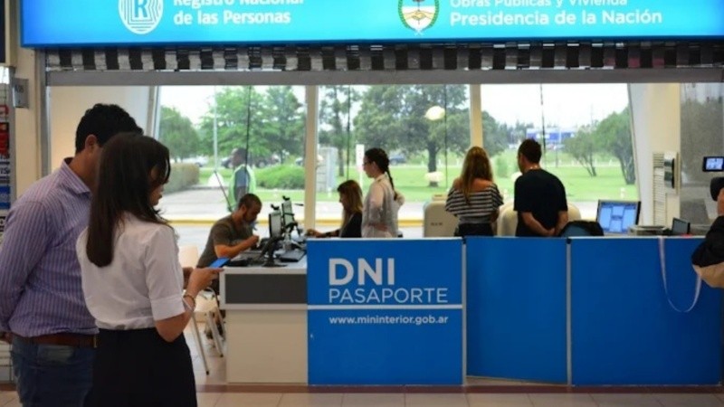 La oficina del Renaper en el Aeropuerto Islas Malvinas de Rosario.