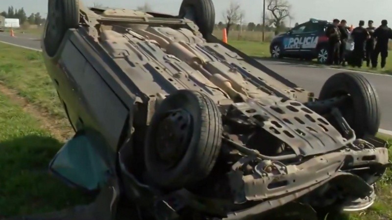 El siniestro vial se produjo este miércoles a la tarde en ruta 18.