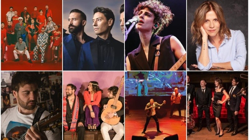 Una grilla cargada de música.