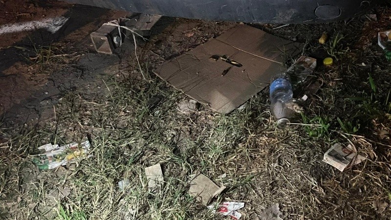 Cartuchos calibre 9 milímetros incautados en el operativo donde cayeron los dos sospechosos.