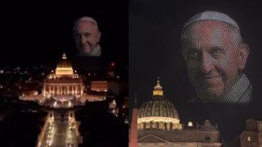 Algunas capturas del homenaje al Papa Francisco del último sábado.