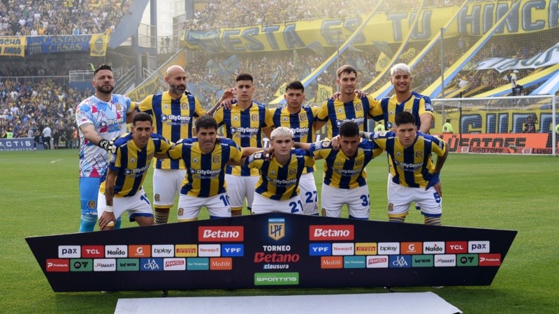 Los once titulares canallas que salieron a jugar contra Boca en el Gigante de Arroyito.