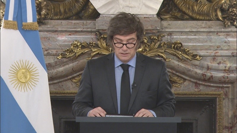 El discurso fue grabado con anterioridad.