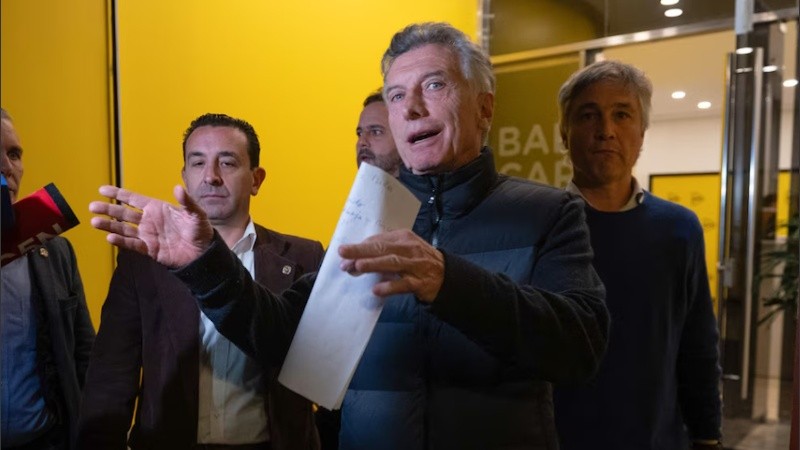 Mauricio Macri y dirigentes del PRO.
