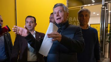 Mauricio Macri y dirigentes del PRO.