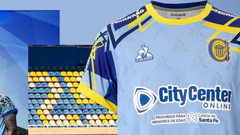 Predomina el celeste: así es la tercera camiseta oficial de Central para este año.