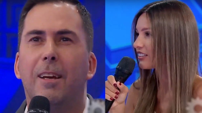 El periodista Martín Arévalo y Pampita en 